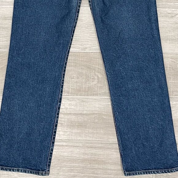Goldsign Vintage High Rise Cropped Straight Leg Jeans in Hayward Wash Size 24 - Picture 9 of 16
